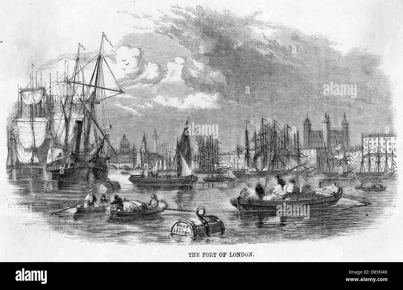 HAFEN VON LONDON Stockfoto