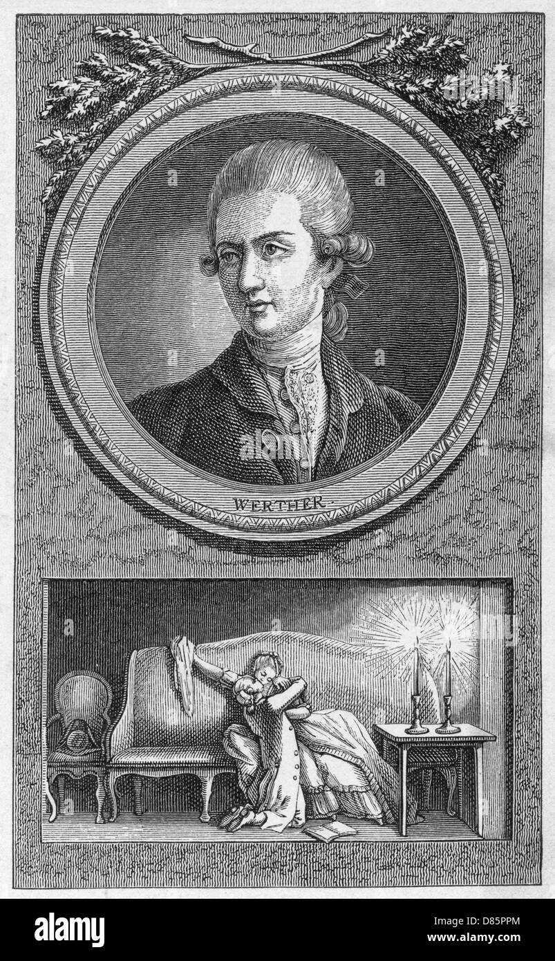 Werther Charakterisierung Johann Goethe Werther Stockfotos und -bilder Kaufen - Alamy