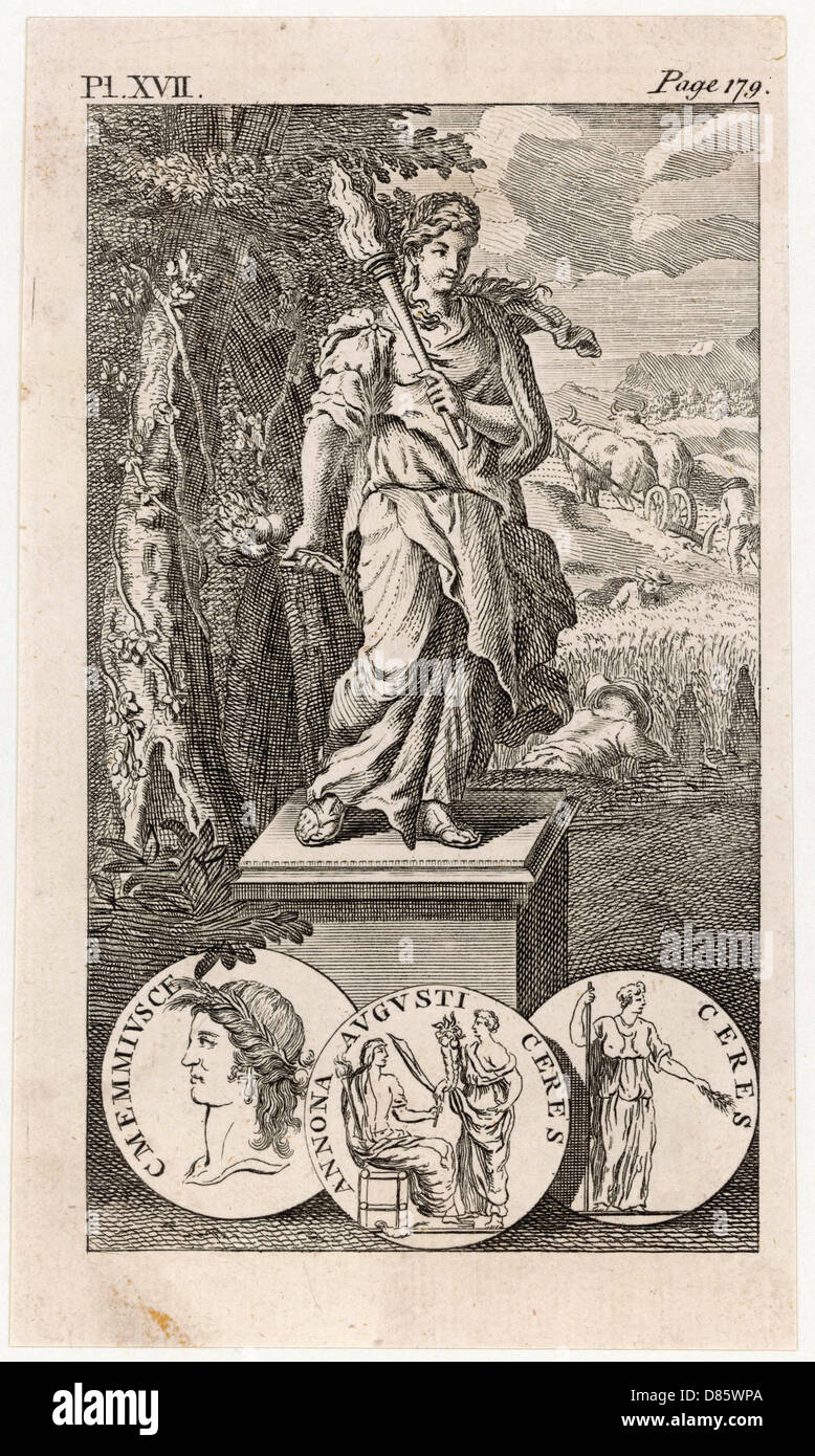 Demeter, griechische Göttin der Ernte Stockfoto