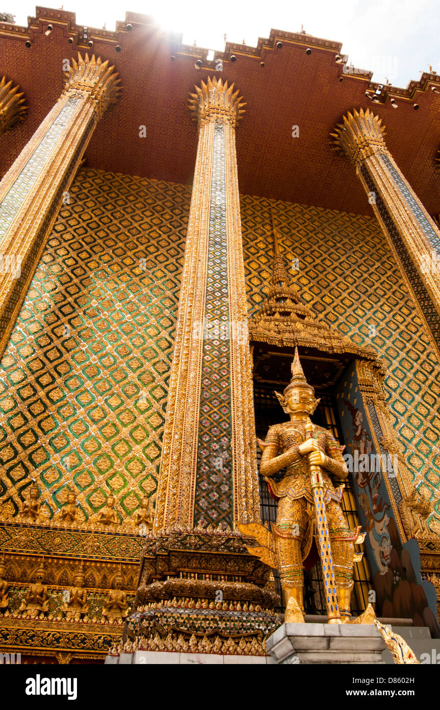 Thai-Architektur, Wat Phra Kaew., Bangkok, Thailand Stockfoto