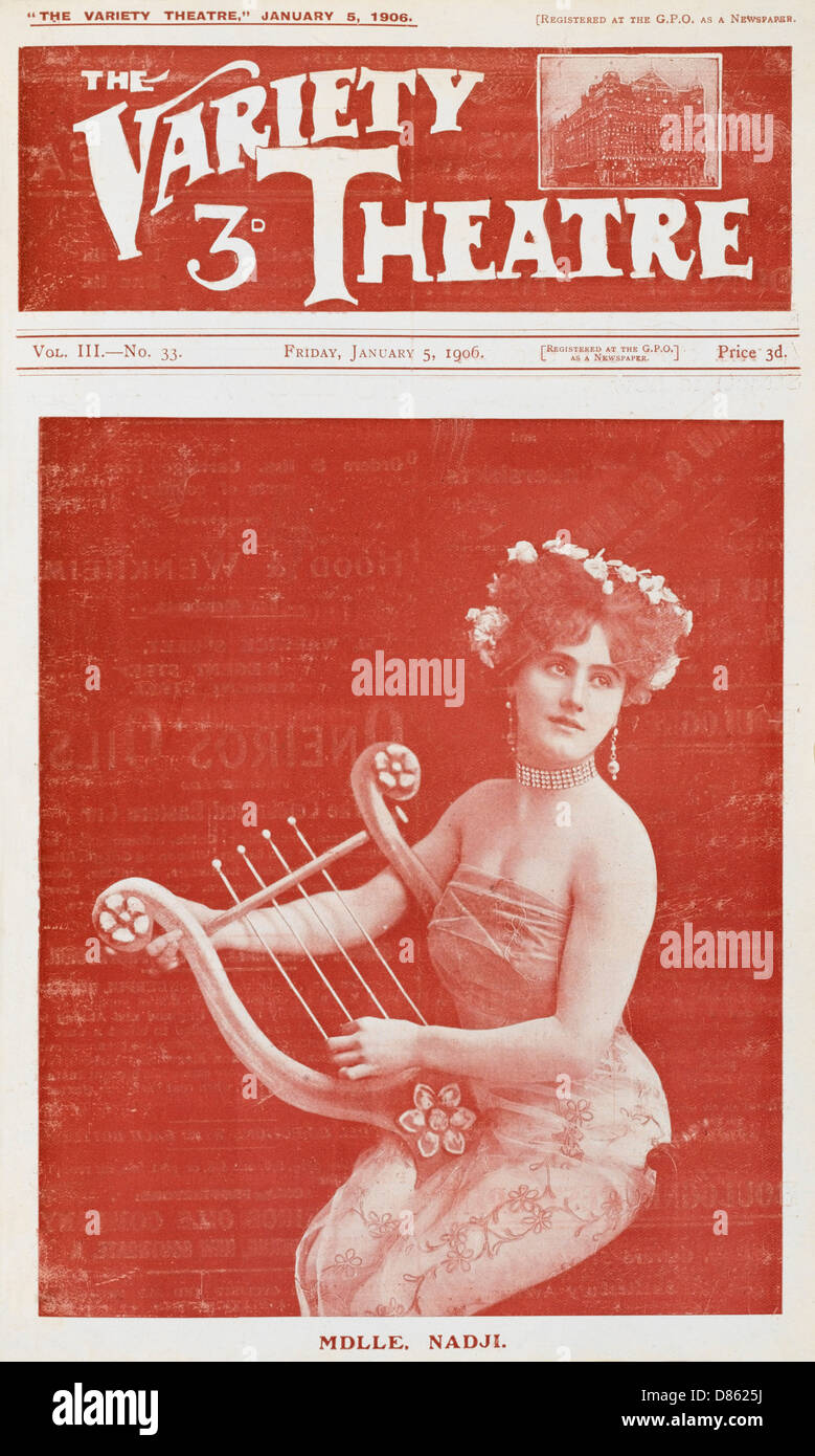 Varieté-Theater, Mademoiselle Nadgi Stockfoto