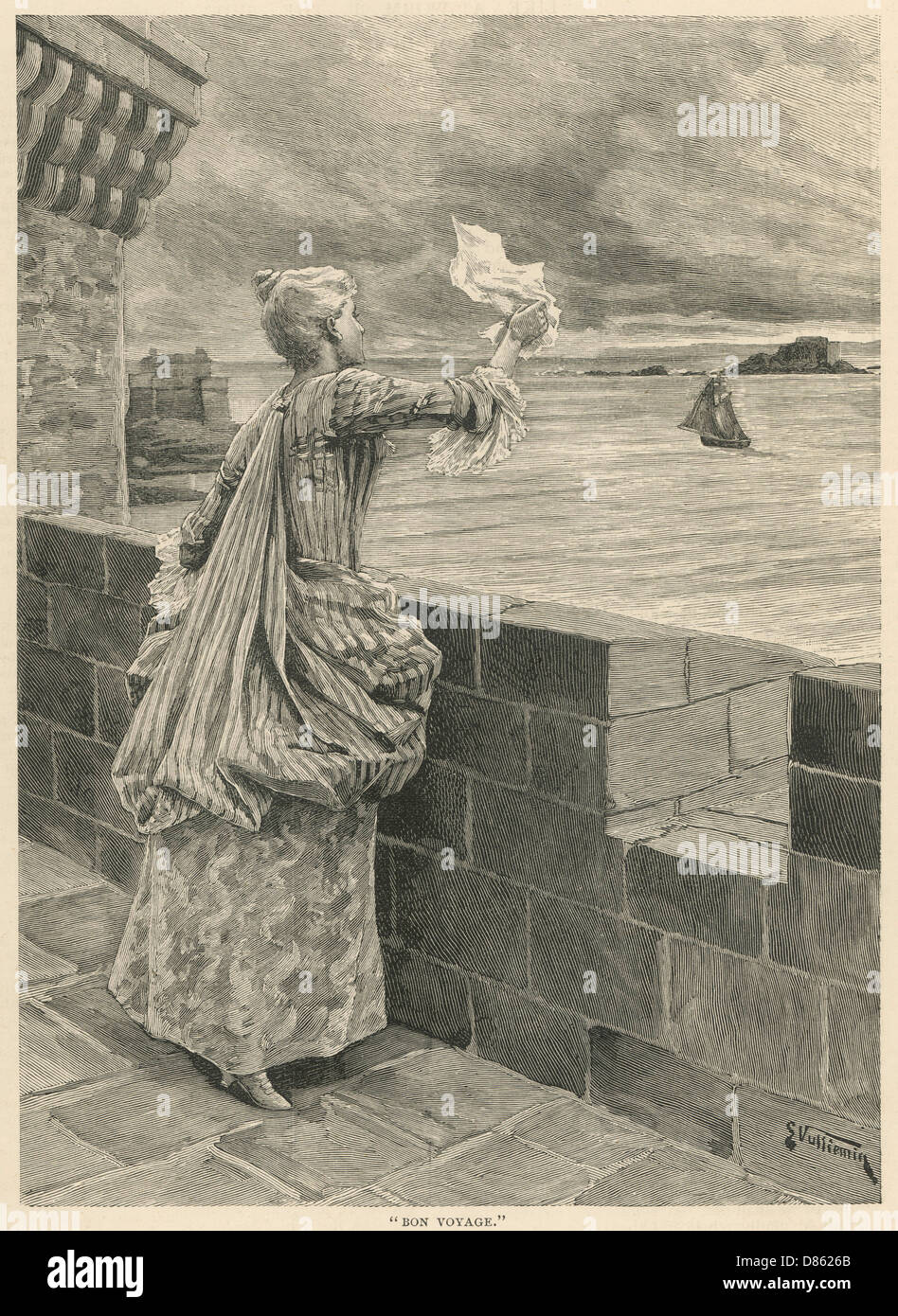 Bon Voyage Stockfoto