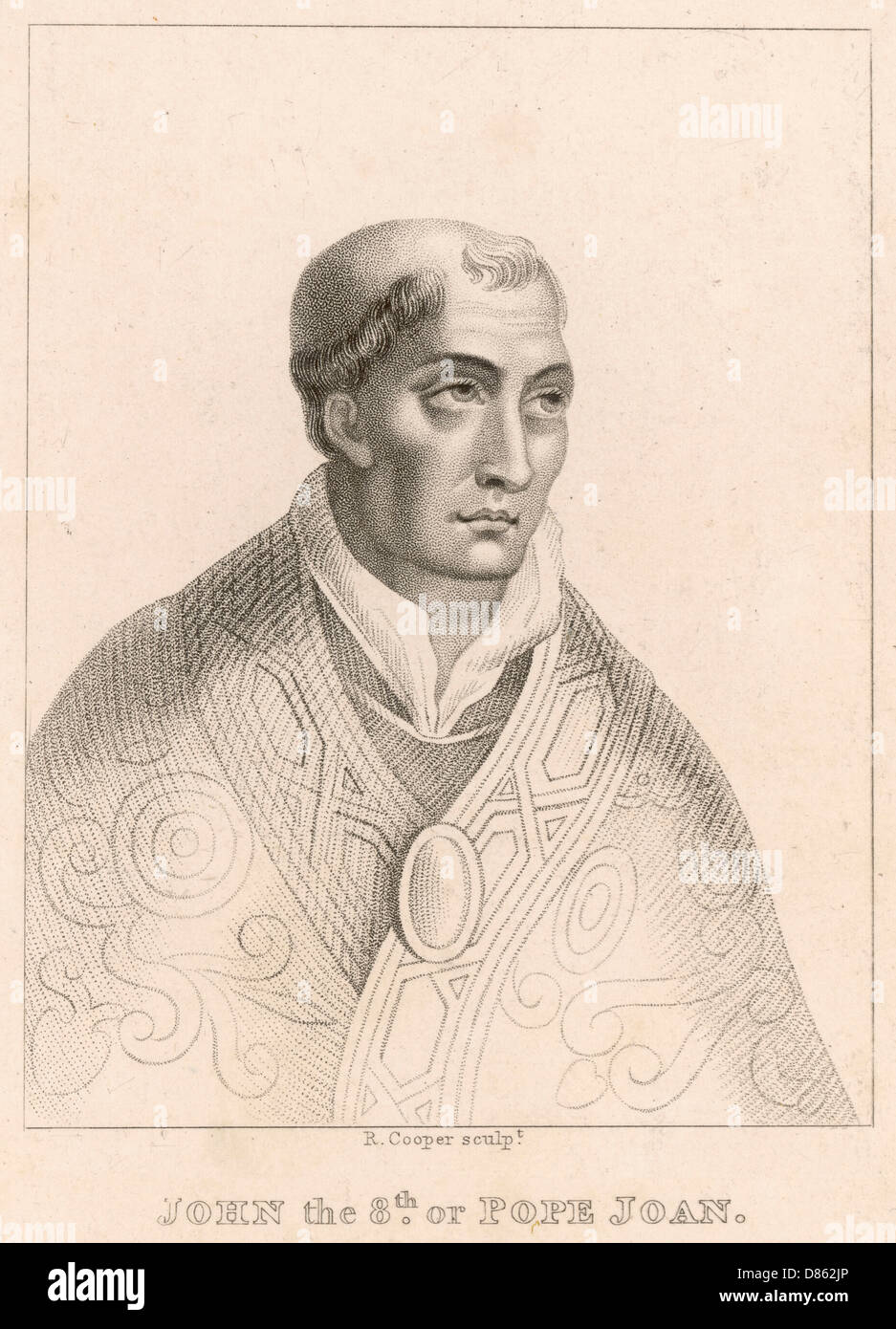 Papst Joannes (Johannes) VIII oder Papst Joan Stockfoto