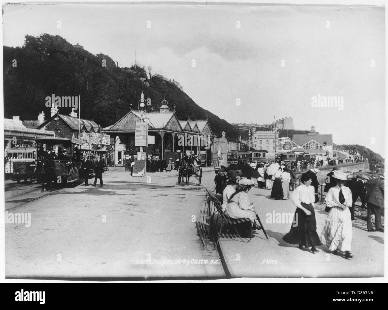 Leute im Urlaub auf Douglas, Insel man Stockfoto