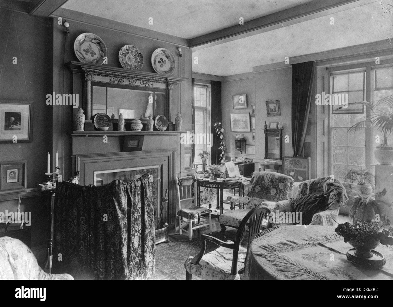 Salon bei Thomas Hardy, Max Gate Stockfoto