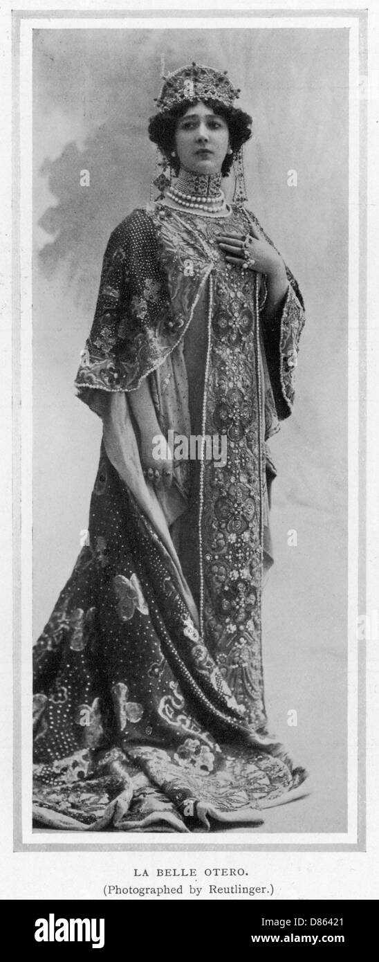 Die Pariser von Paris: La Belle Otero Stockfoto