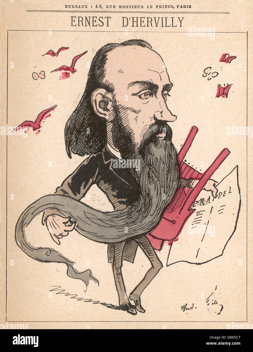 Ernest d'Hervilly - Gill Stockfoto