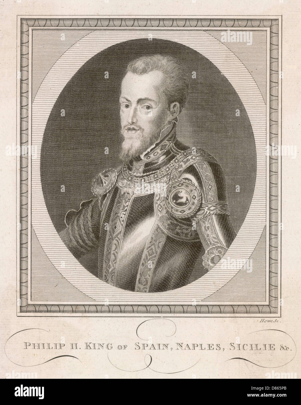 Philipp II., König von Spanien, Stockfoto