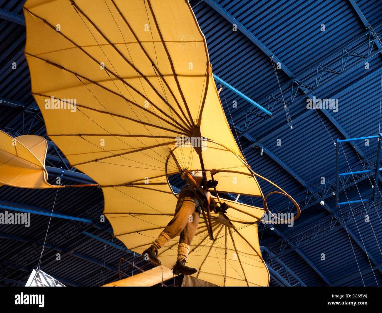 Frühe Flugmaschine in die Flug-Exponate in das Science Museum, eines der beliebtesten Museen in London England UK Stockfoto