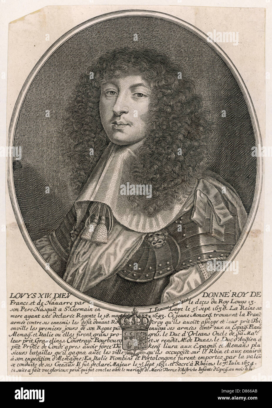 Ludwig XIV., König von Frankreich Stockfoto