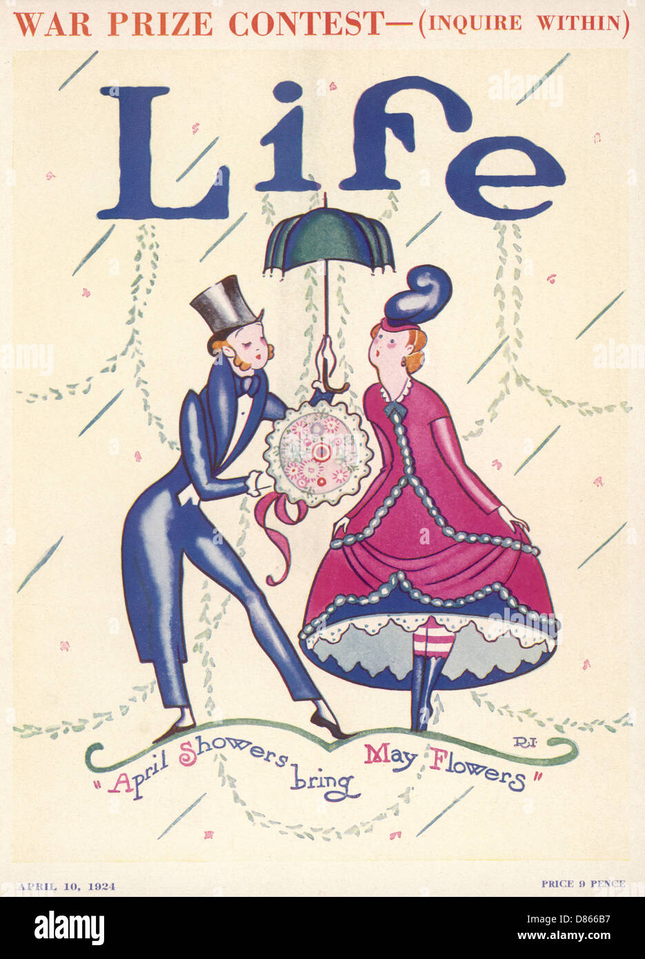 Leben/Aprilduschen bringen Mai Blumen 1924 Stockfoto