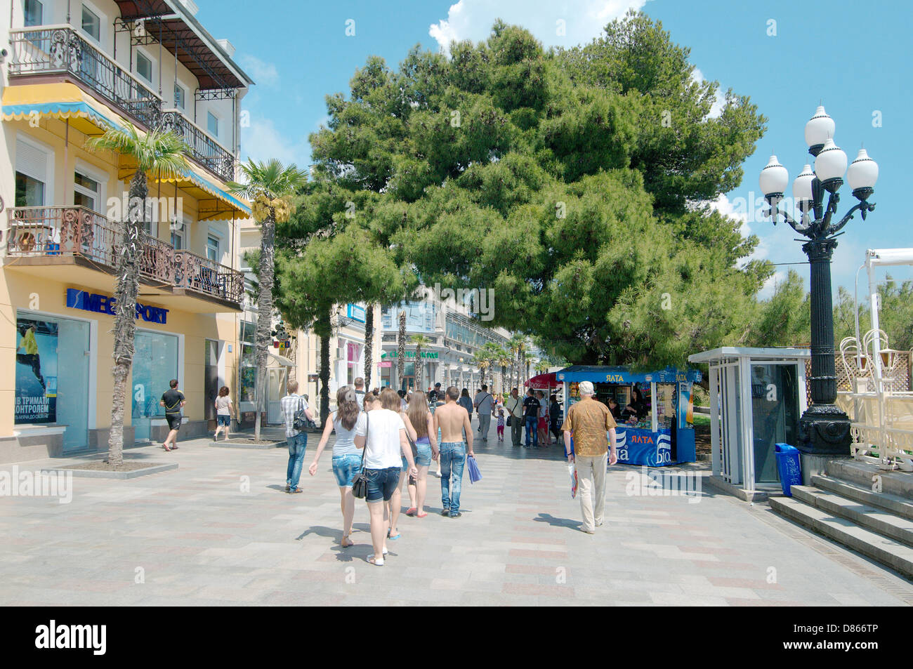 Altstadt, Jalta, Krim, Ukraine, Osteuropa Stockfoto