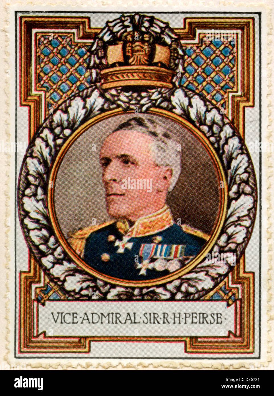 Admiral Sir Richard Peirse / Stamp Stockfoto
