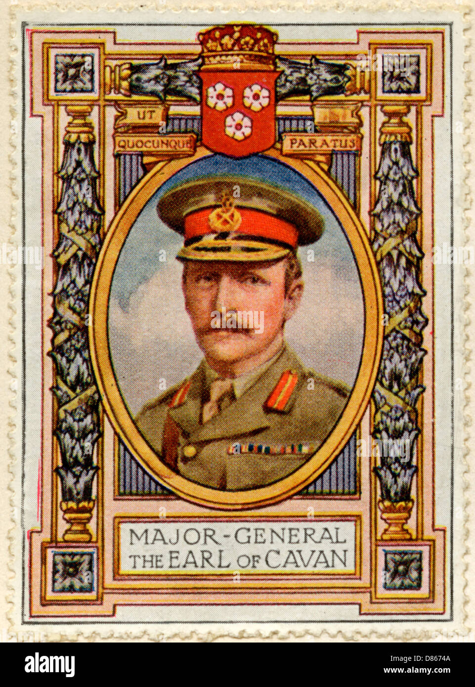 Generalmajor der Graf von Cavan / Stamp Stockfoto