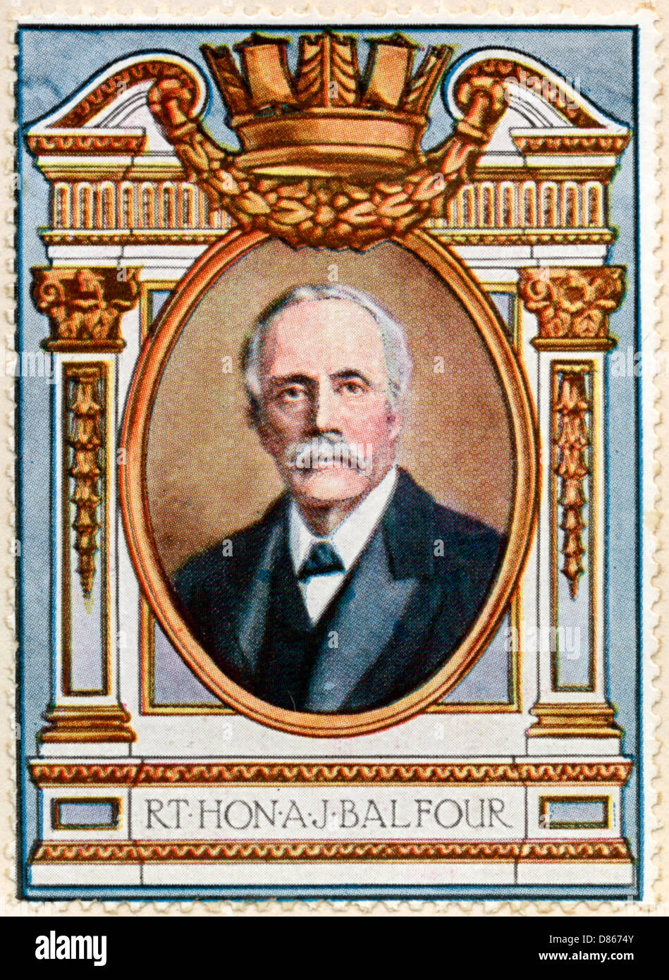 Arthur James Balfour / Stamp Stockfoto