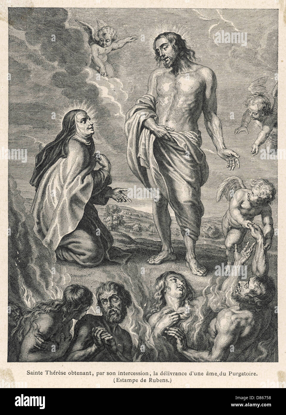 St. Teresa von Avila rettet eine Seele Stockfoto