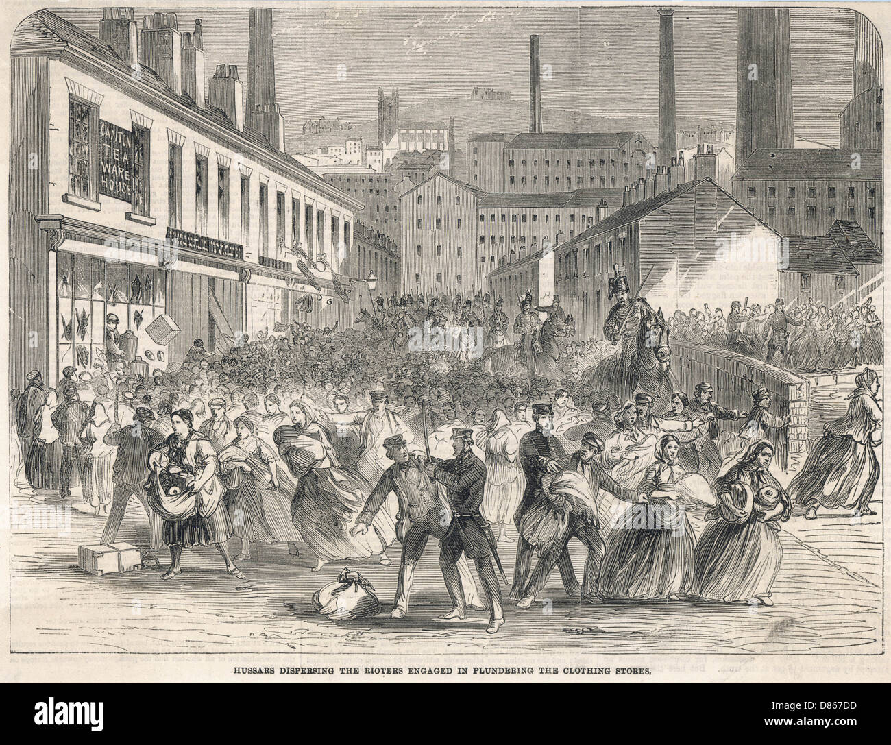 Stalybridge Aufstand 1863 Stockfoto