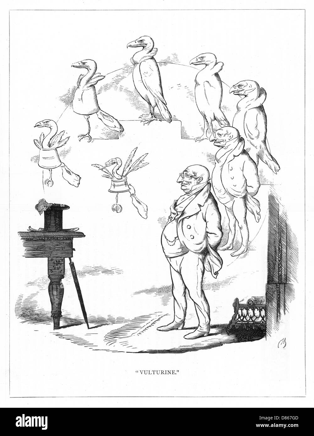 Herkunft Spezies, CH Bennett, Banker - Geier. Stockfoto