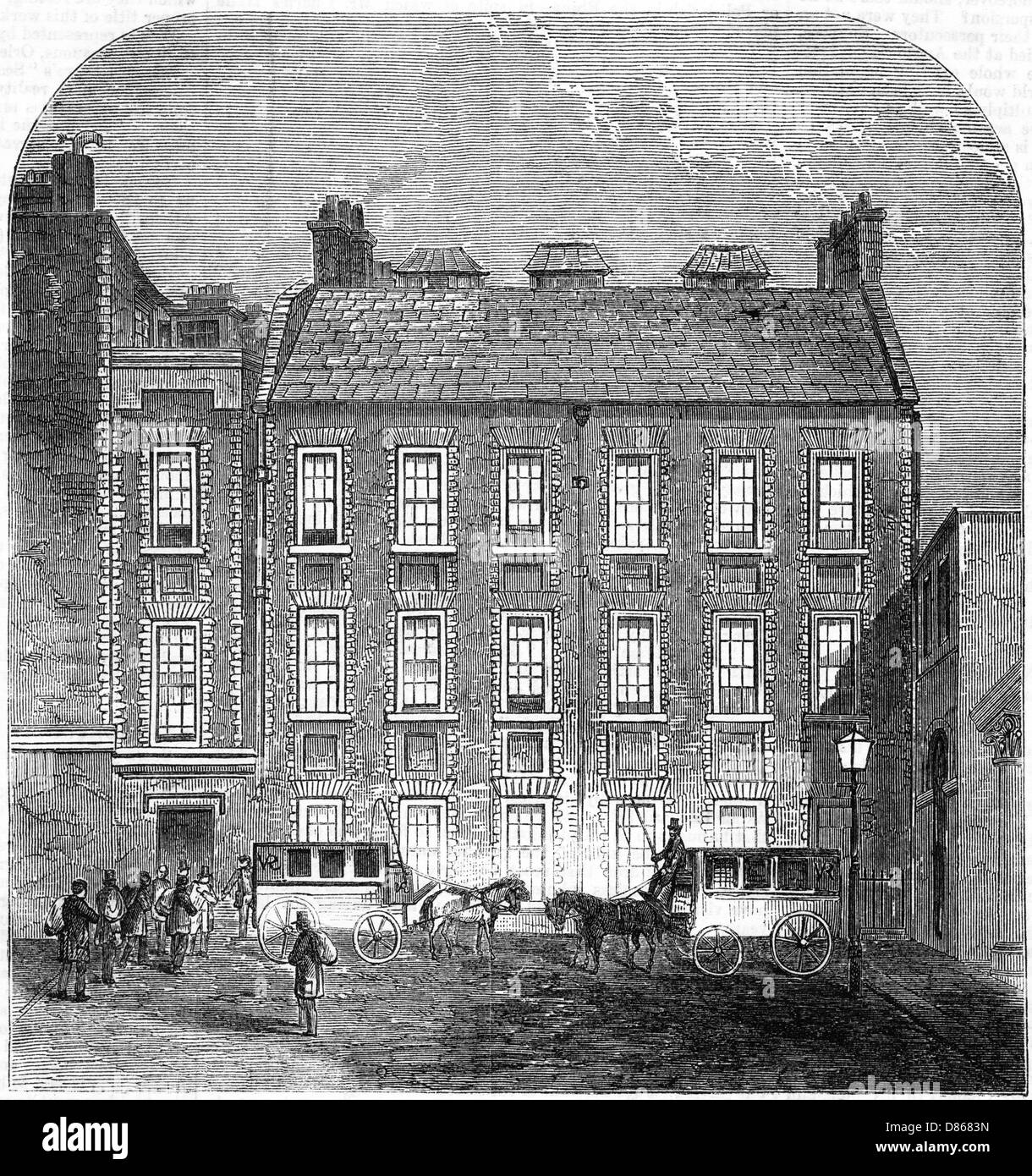 1861 Volkszählungsamt Stockfoto