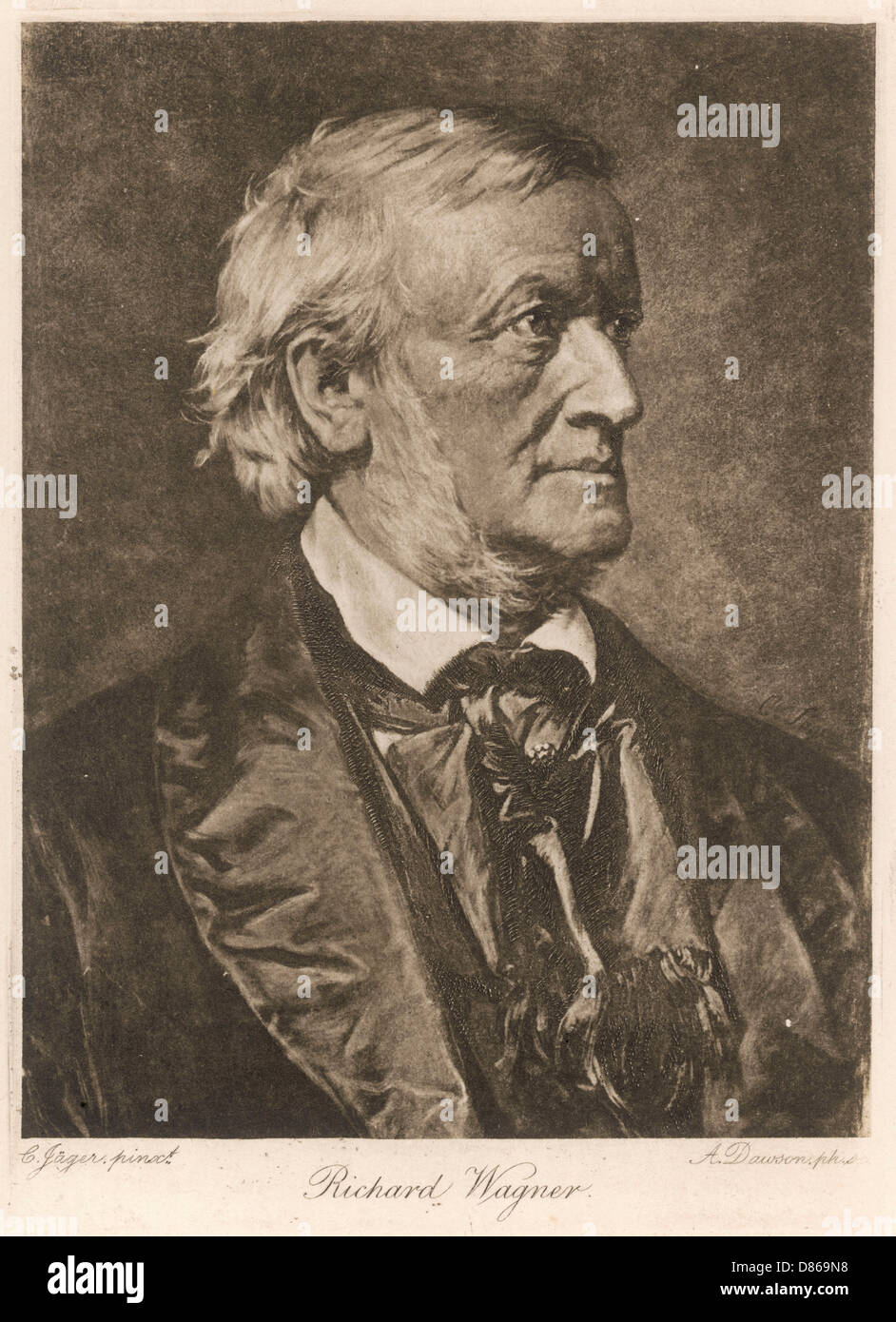 Richard Wagner (1813-1883) Deutscher Komponist Stockfoto Richard Wagner (1813-1883) Deutscher Komponist Stockfoto