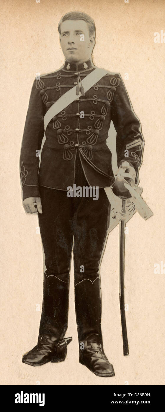 Soldat von 7. Queen's Own Hussars Stockfoto