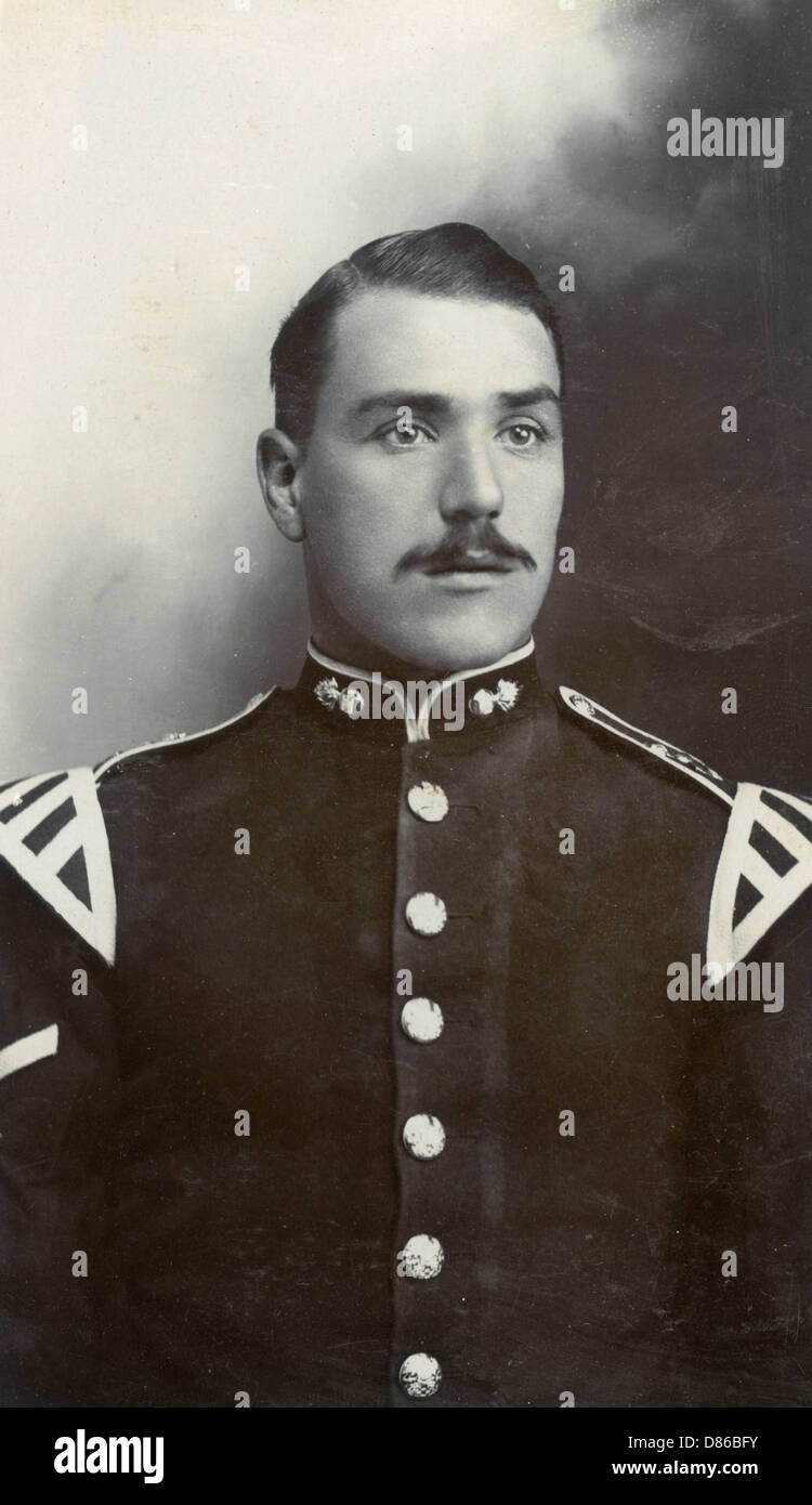 Bandmann der Königlichen Inniskill Fusiliers Stockfoto