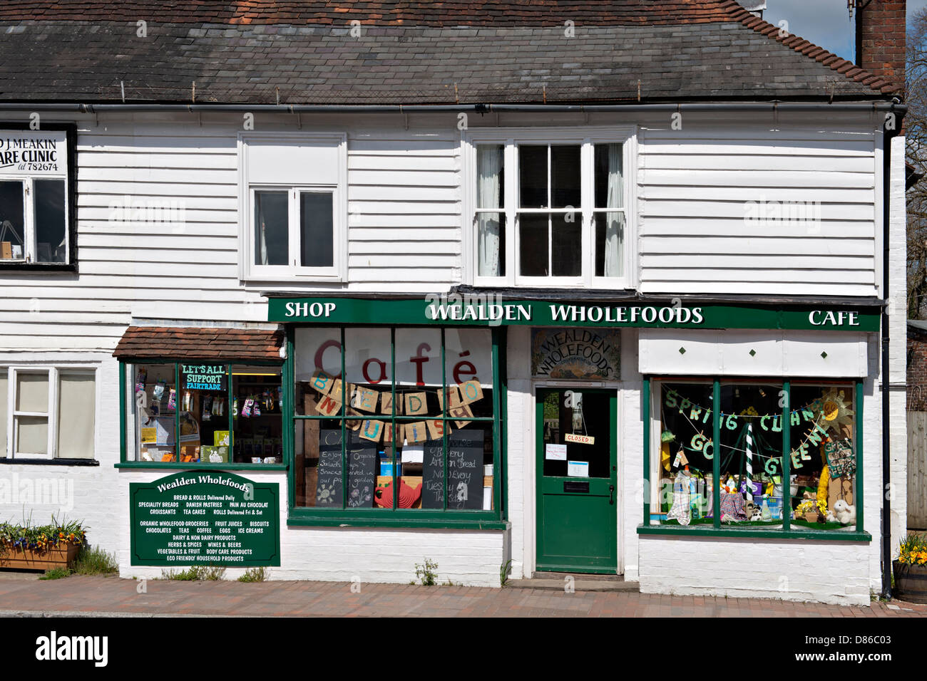 Vollwert-Shop in Wadhurst, East Sussex, UK Stockfoto