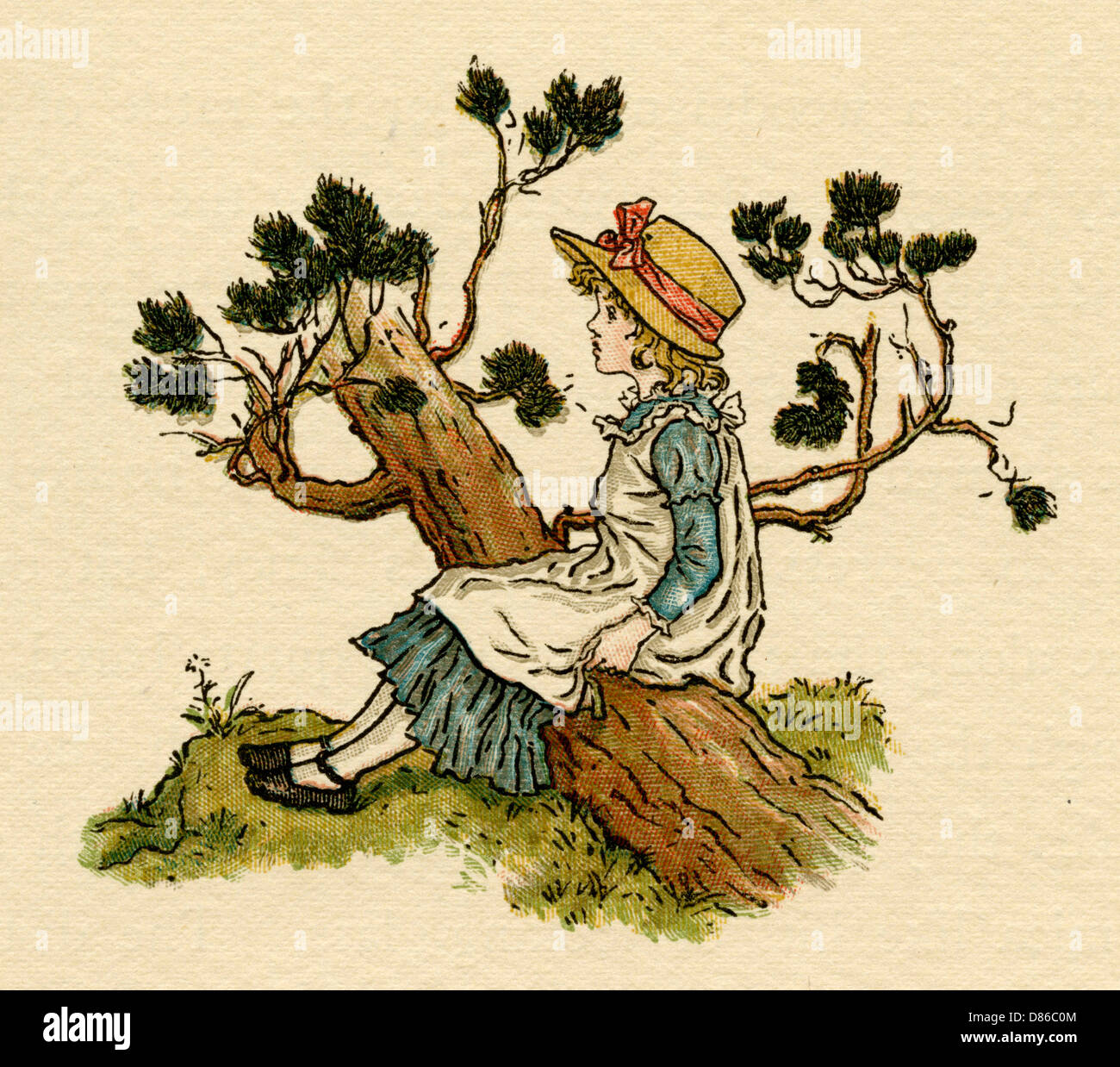 Illustration, die Königin der Pirateninsel Stockfotografie Alamy