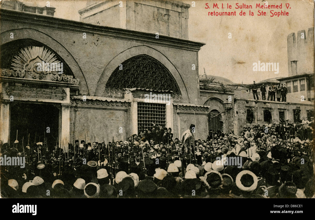 Sultan Mehmed V Reshad der Türkei Stockfoto