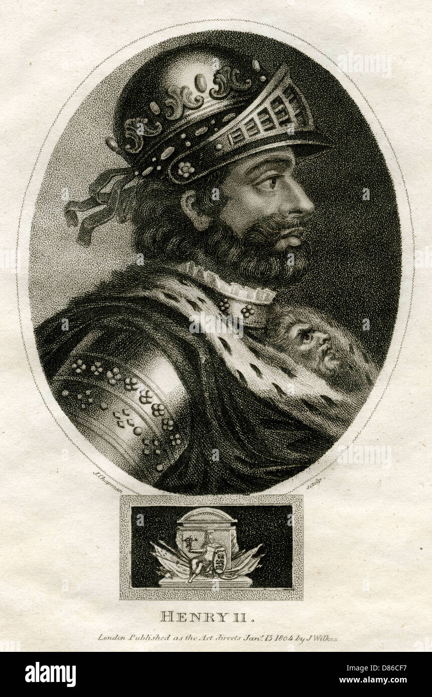 König Heinrich II. von England Stockfoto