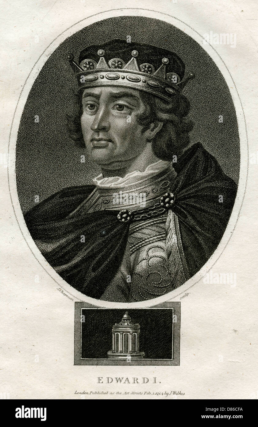 König Edward I von England Stockfoto