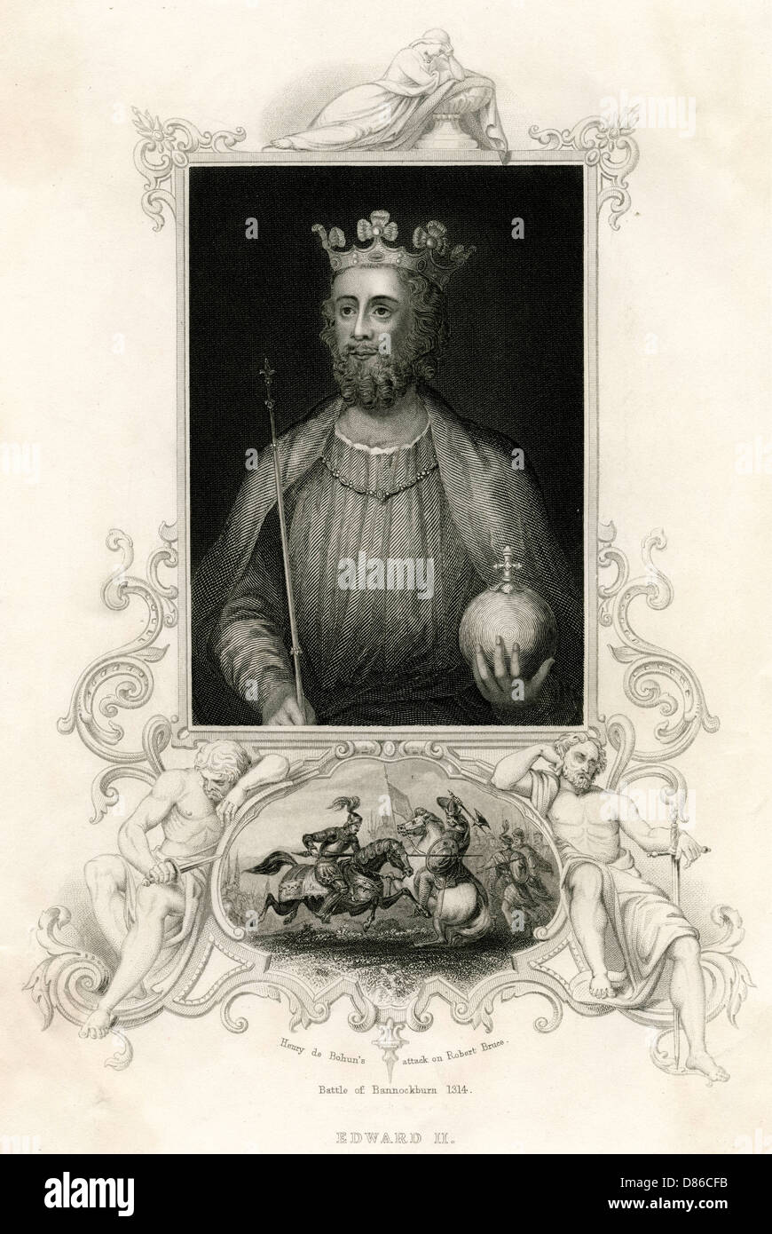 König Edward II. von England Stockfoto