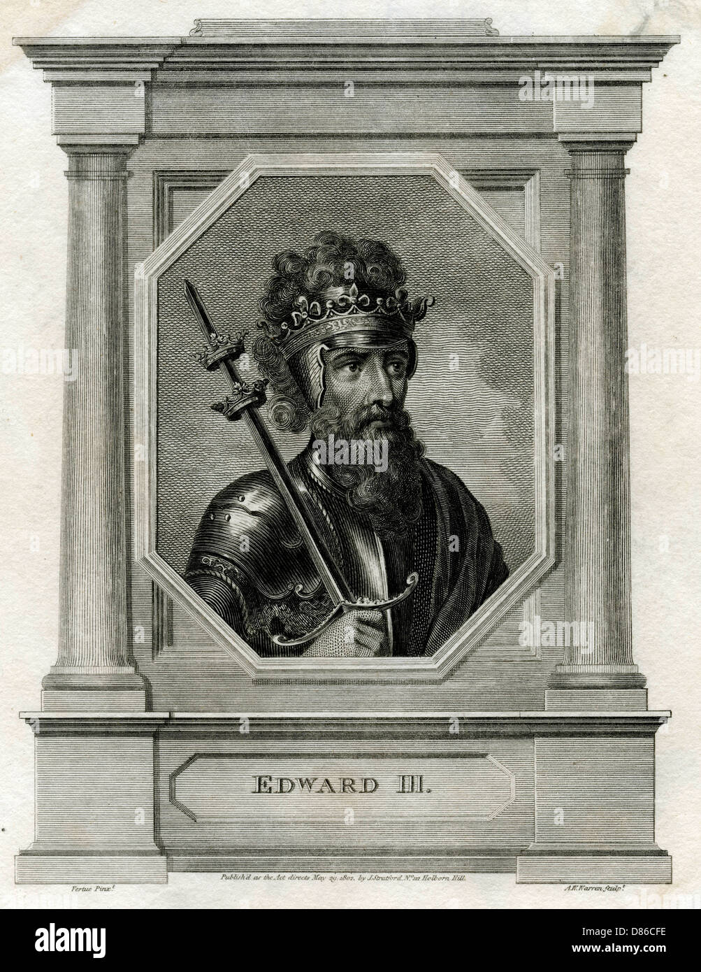 König Edward III. Von England Stockfoto