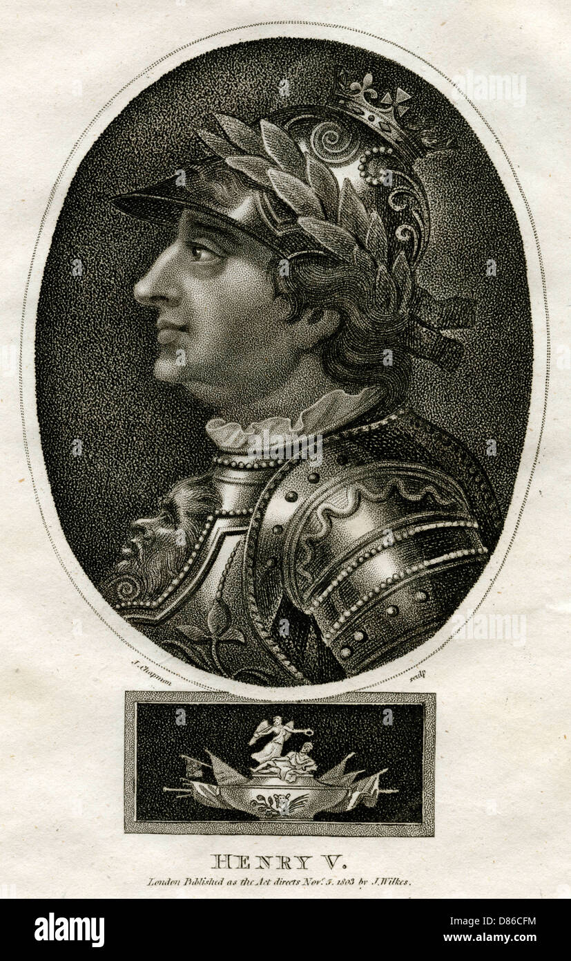 Heinrich V., König von England Stockfoto