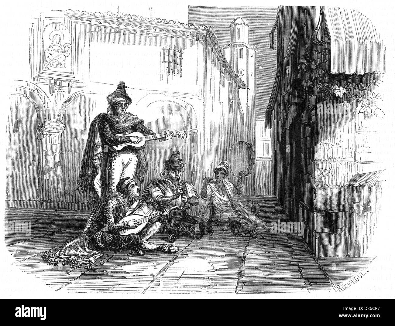 Ein spanisches Serenade, 1857 Stockfoto