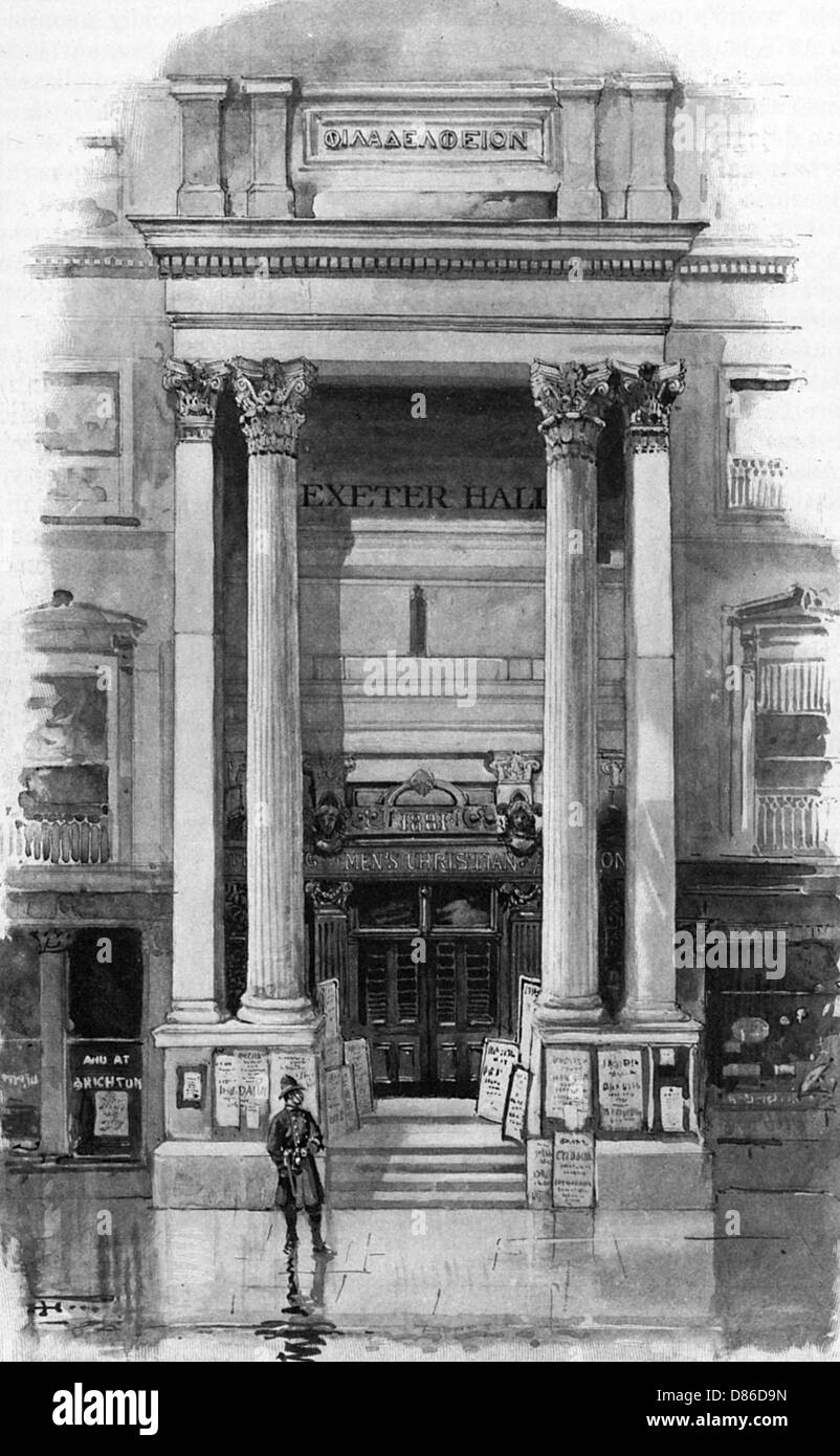 Exeter Hall, London, 1901 Stockfoto