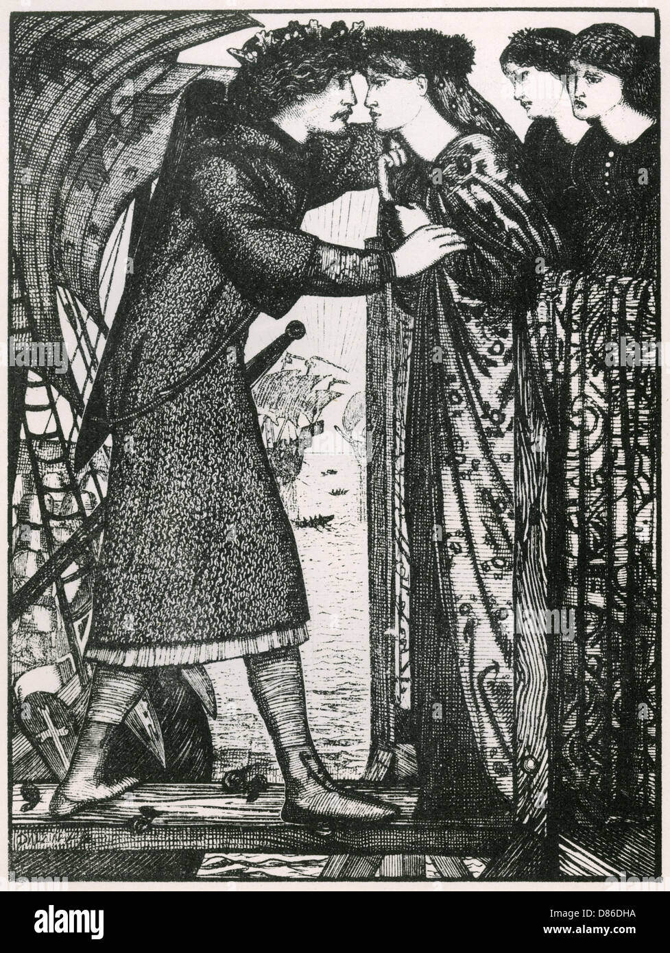 Sigurd der Kreuzritter von E. Burne Jones Stockfoto