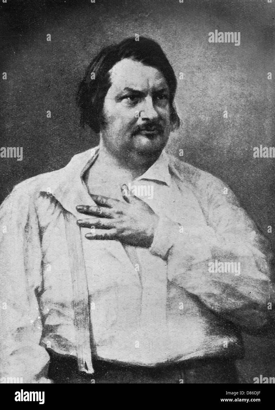 Honore de Balzac, französische Schriftstellerin und Autor Stockfoto
