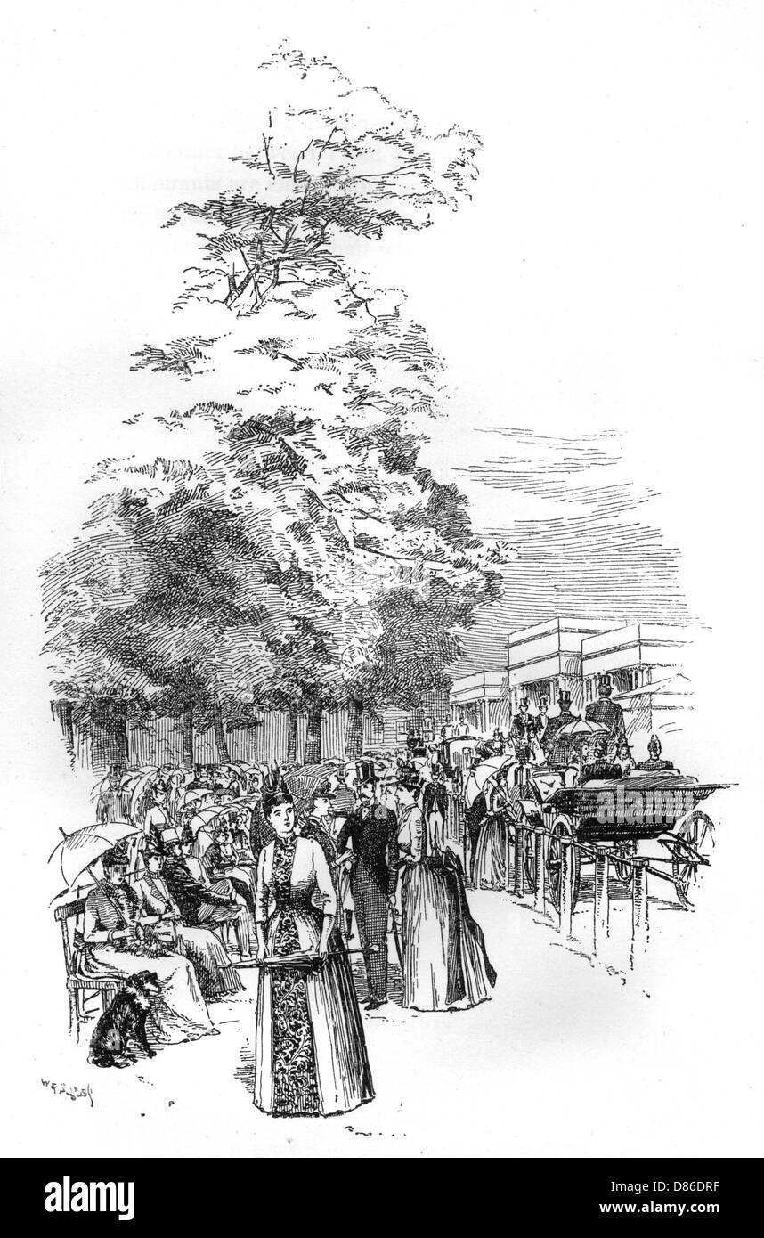Gesellschaft in Hyde Park, 1903 Stockfoto