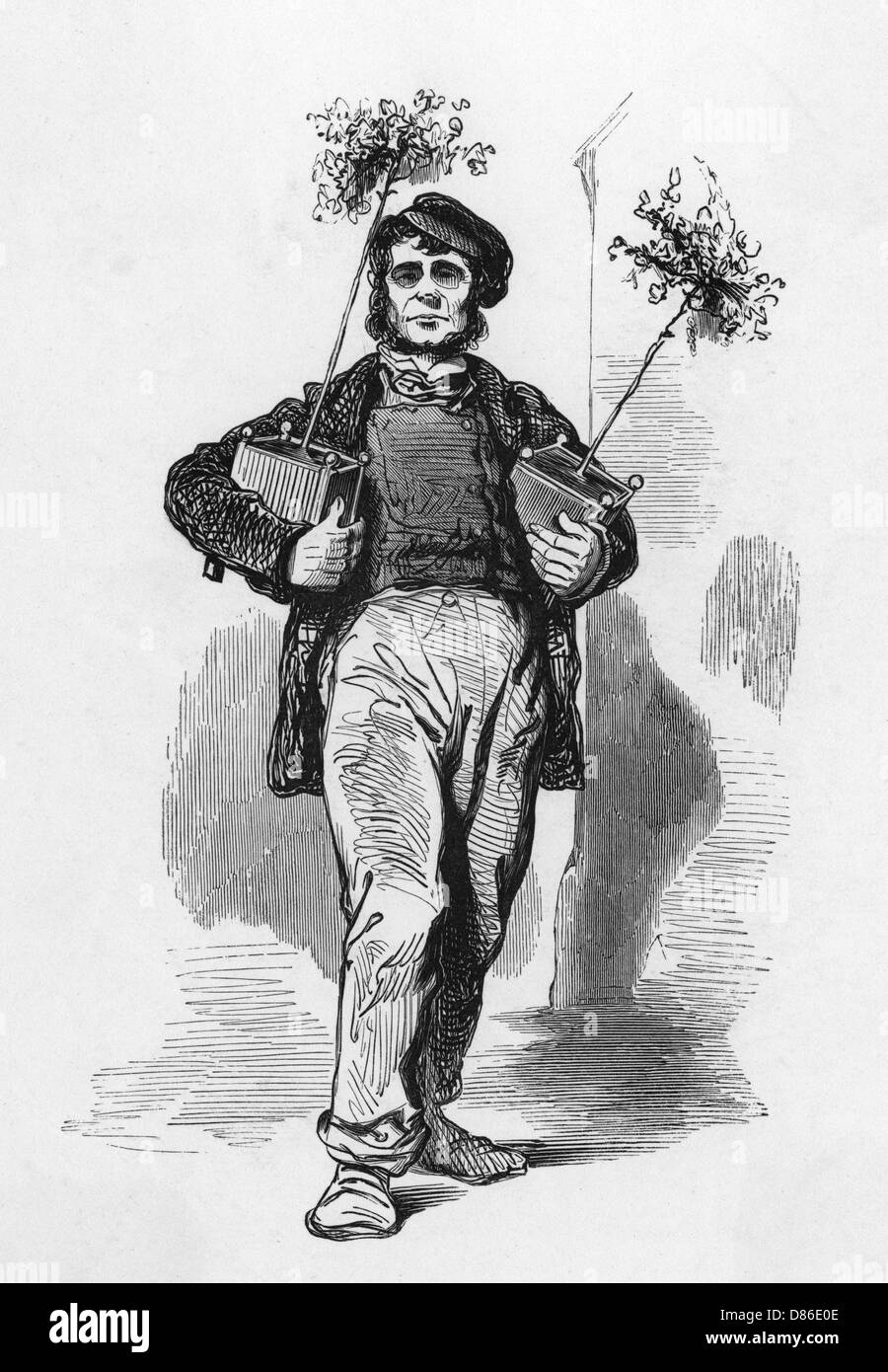 Gärtner, Paris, ca.1860. Stockfoto
