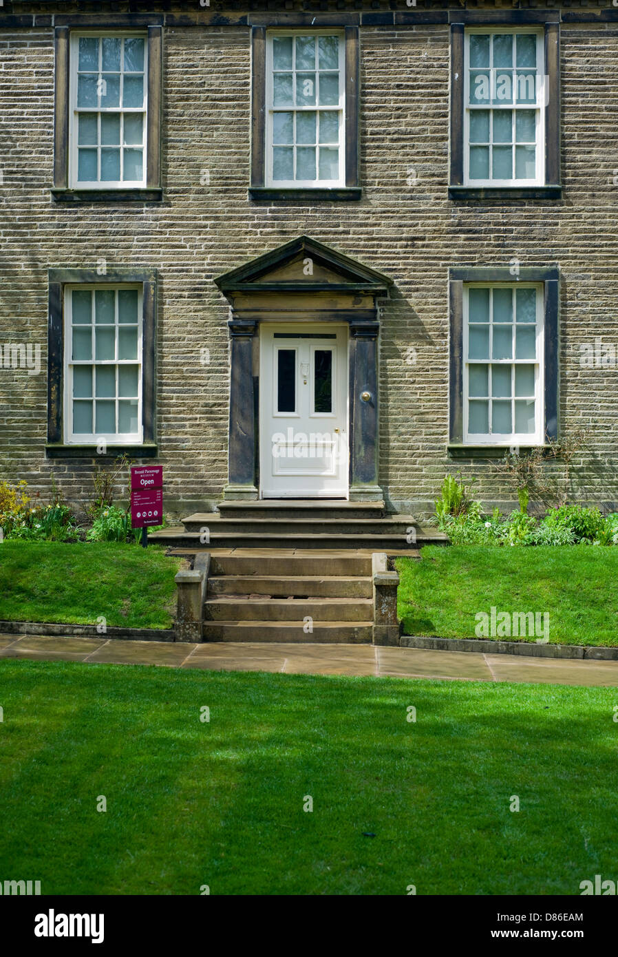 Der Bronte Parsonage Museum in Haworth, West Yorkshire, England, UK Stockfoto
