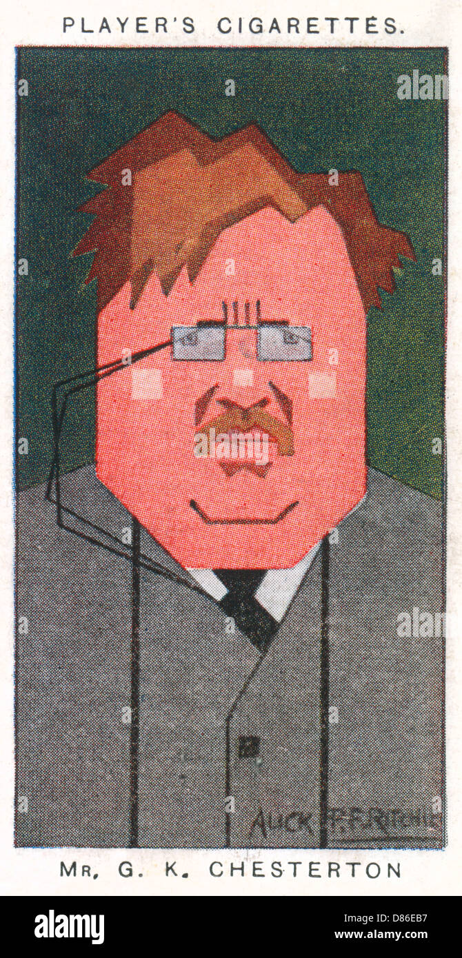 G K Chesterton - Englische Schriftstellerin Stockfoto