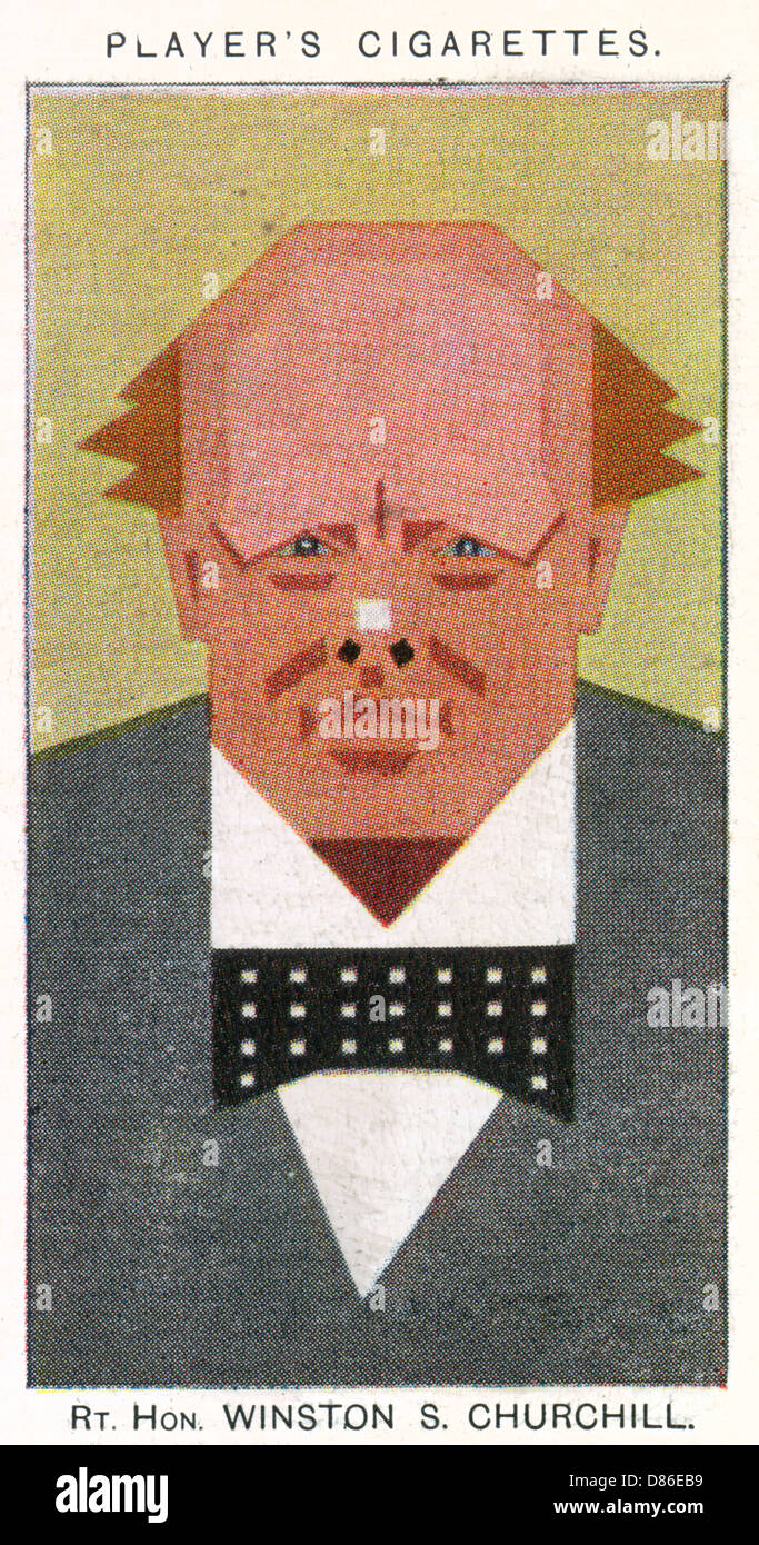 Winston Churchill - Britischer Politiker Stockfoto
