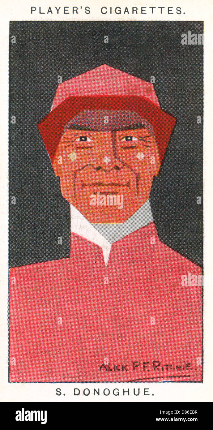 Steve Donoghue - englischer Flachrennen-Jockey Stockfoto