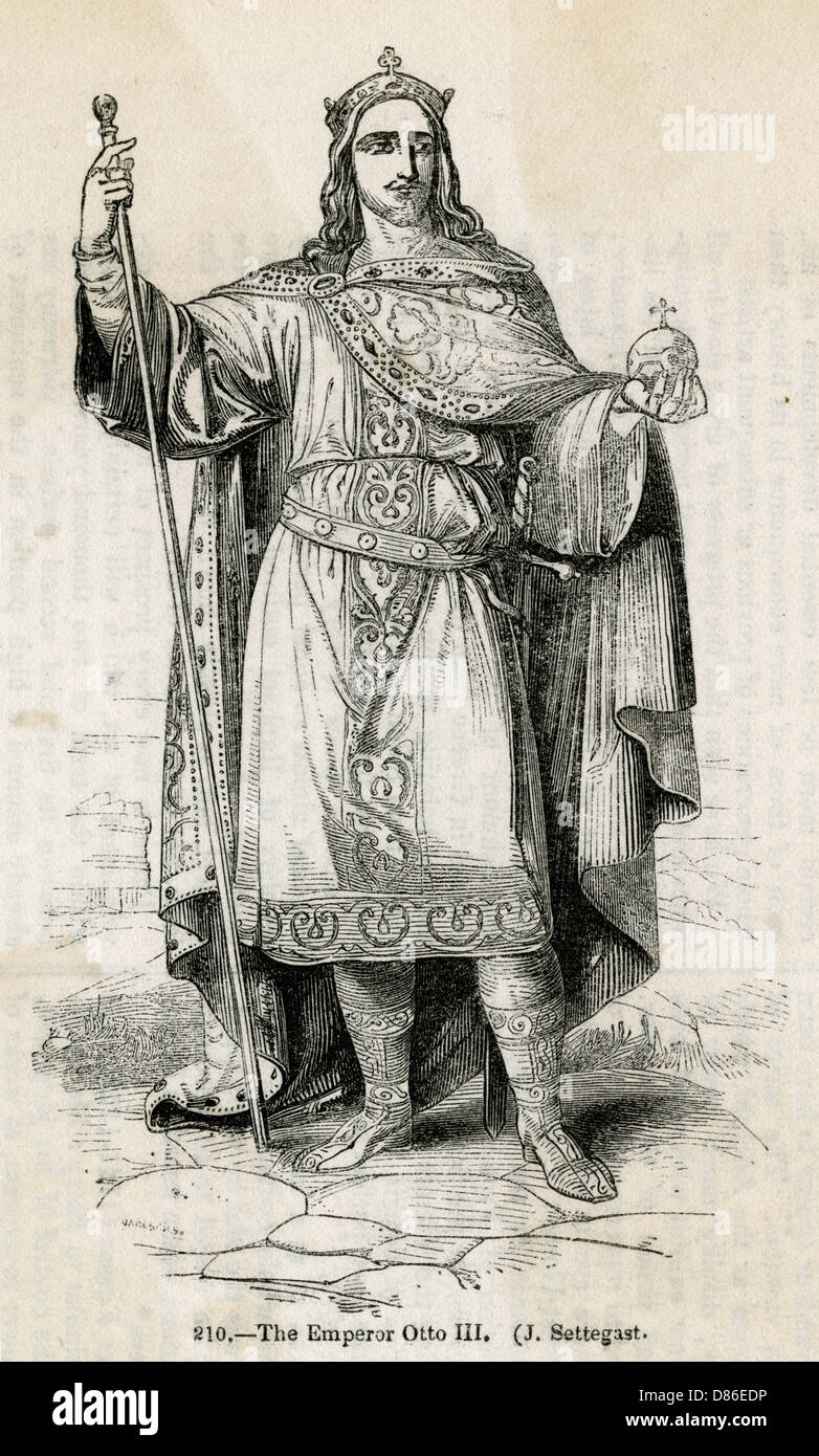 Otto III. - Heiliger römischer Kaiser Stockfoto