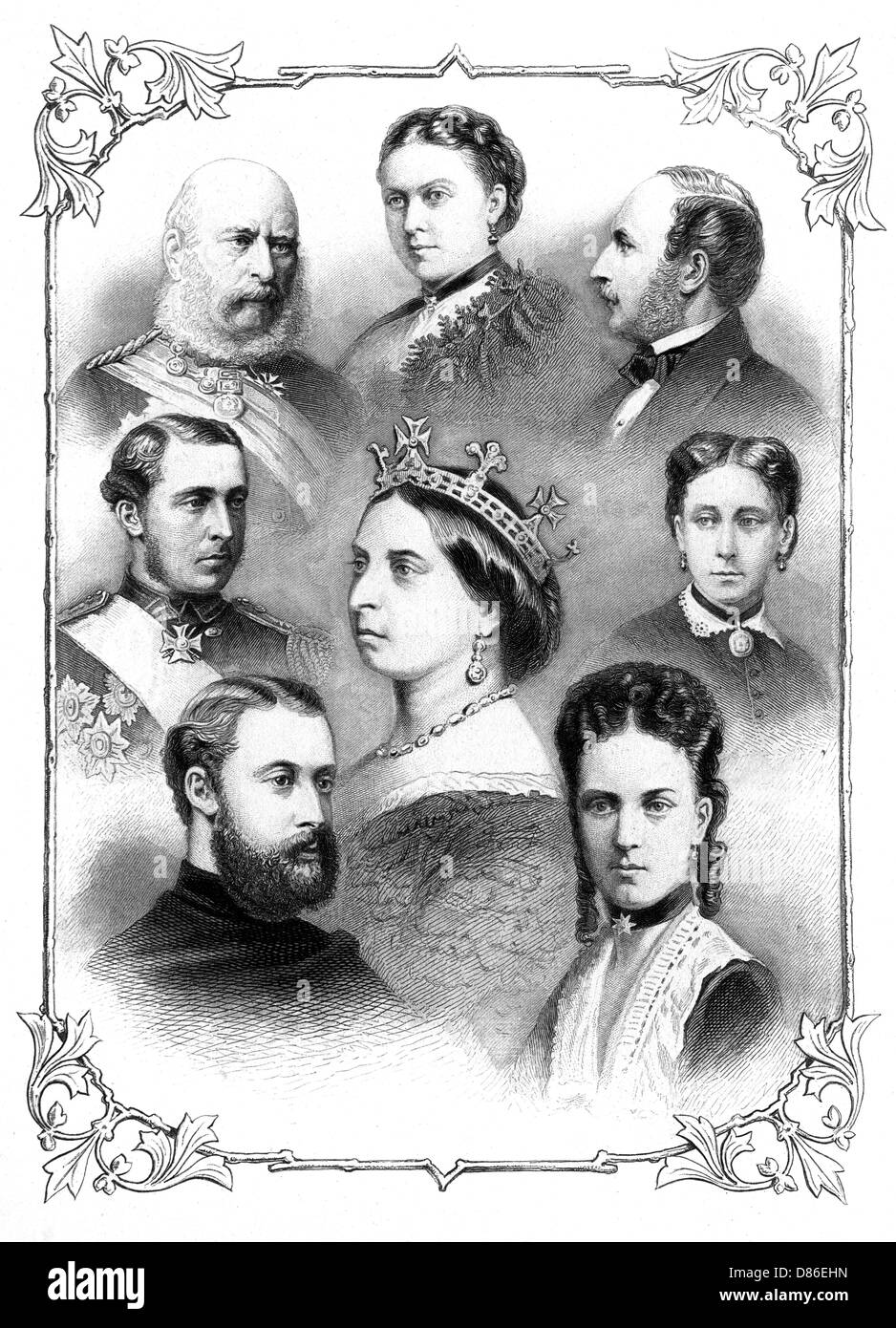 Königin Victorias königliche Familie, 1880 Stockfoto