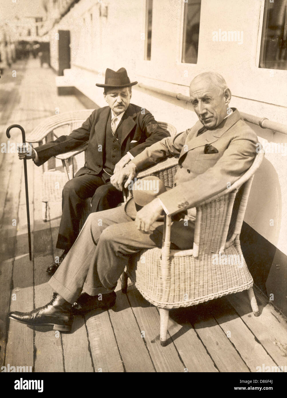 Roald Amundsen auf einem Boot nach Japan Stockfoto