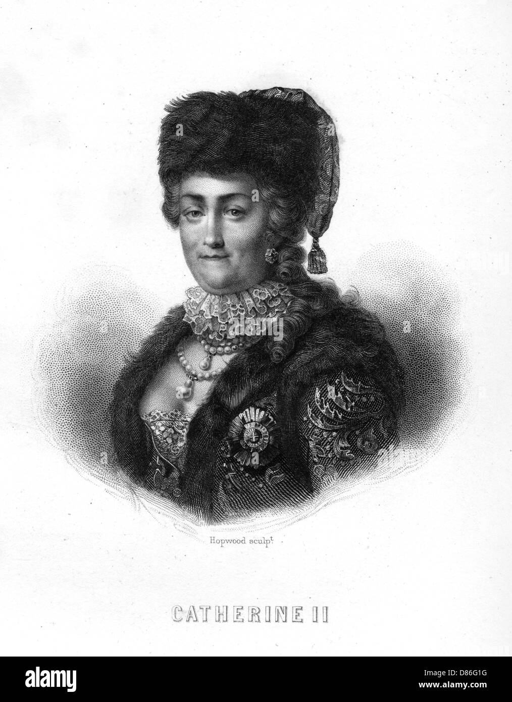 Katharina II. Stockfoto