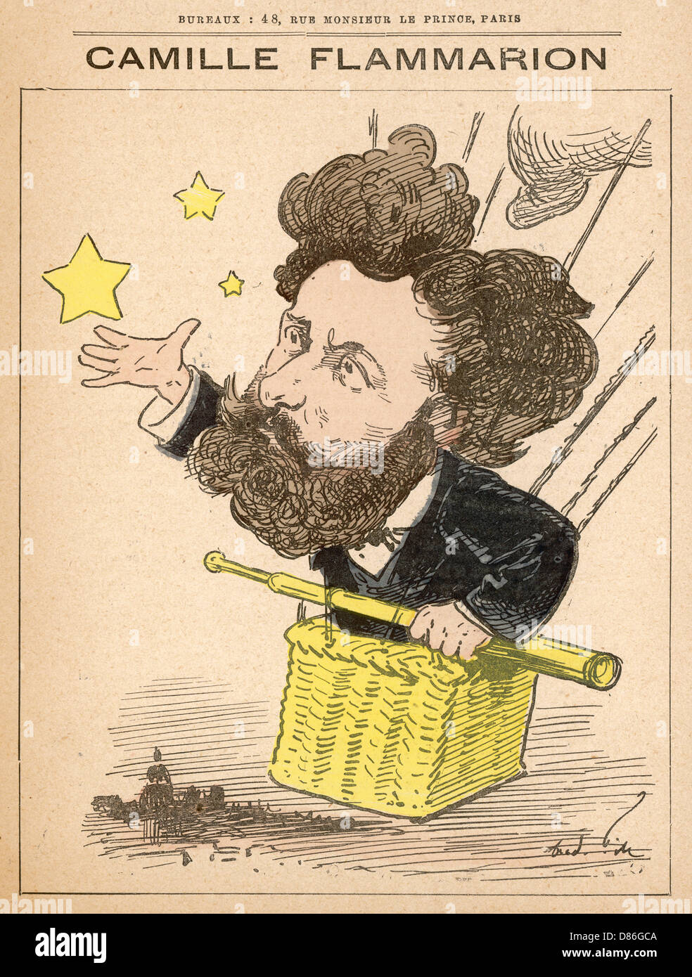 Camille Flammarion, französische Wissenschaftlerin Stockfoto