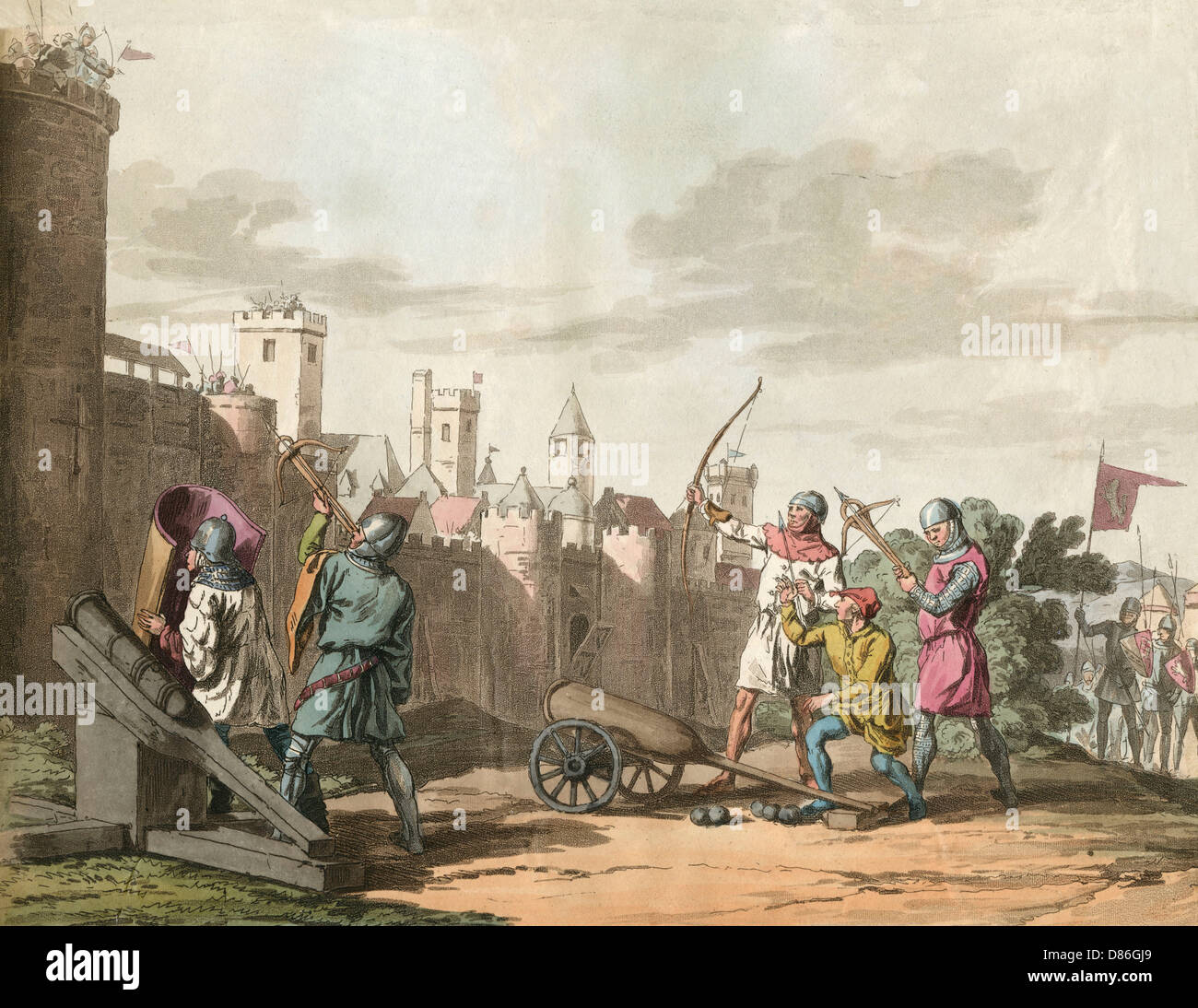 Soldaten des 15.. Jahrhunderts Stockfoto